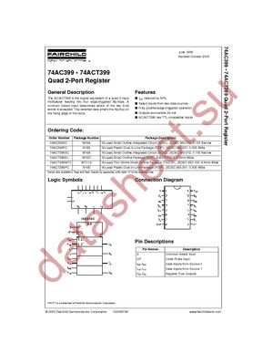 74ACT399MTCX datasheet  